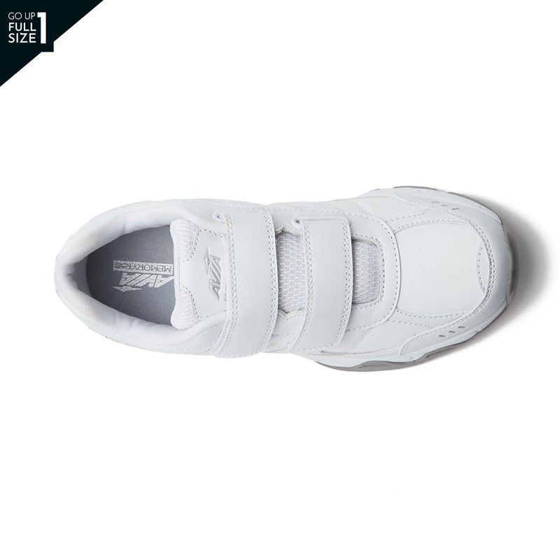 Avia Avi-Union II Strap Non Slip Shoes for Women â€“ Comfort Women's Restaurant, Work & Safety Footwear - White/Chrome Silver, 9.5 Medium - Image 4